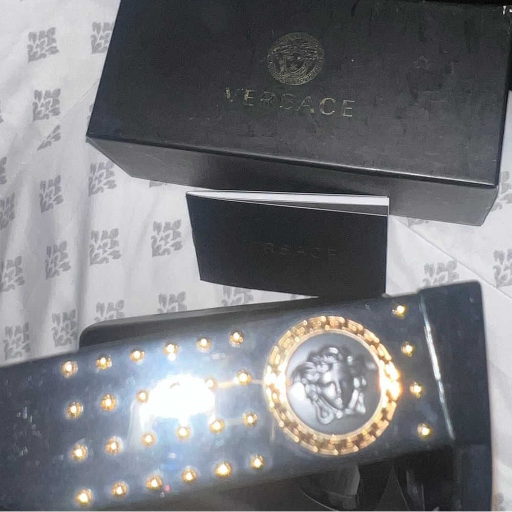 Black Versace Sunglasses Authentic - image 4